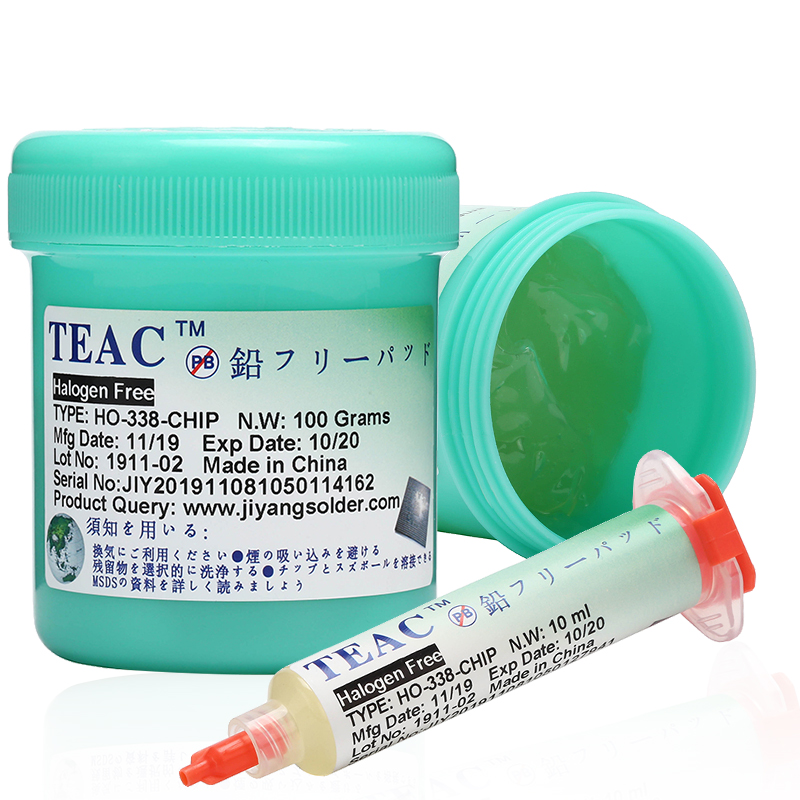 TEAC HO-338-CHIP Solder Flux 100% Original BGA PCB No-Clean 100g Welding Paste
