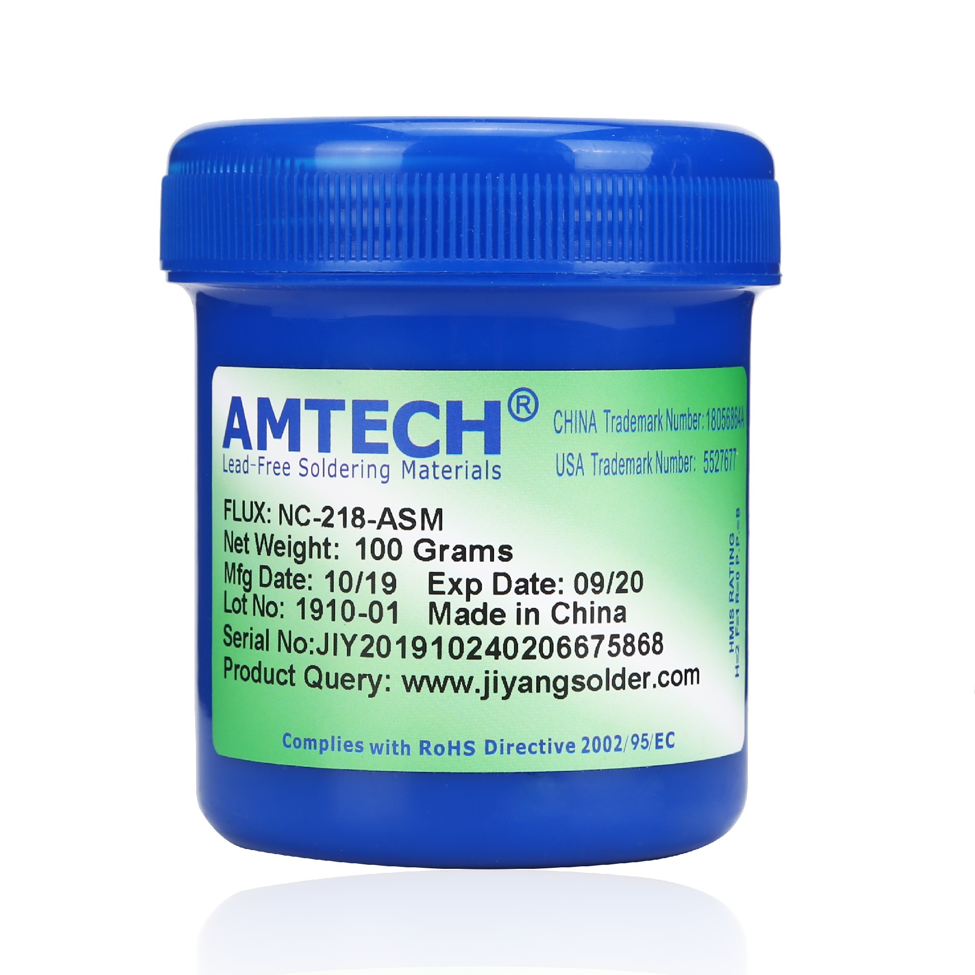 AMTECH NC218ASM Solder Flux 100 Original BGA PCB NoClean 100g